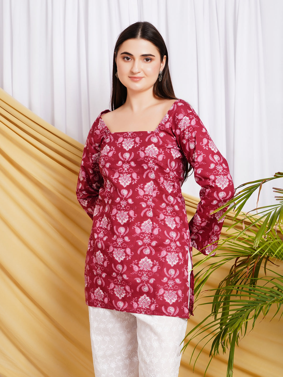 Kumkum Block Print Pure Cotton Kurti