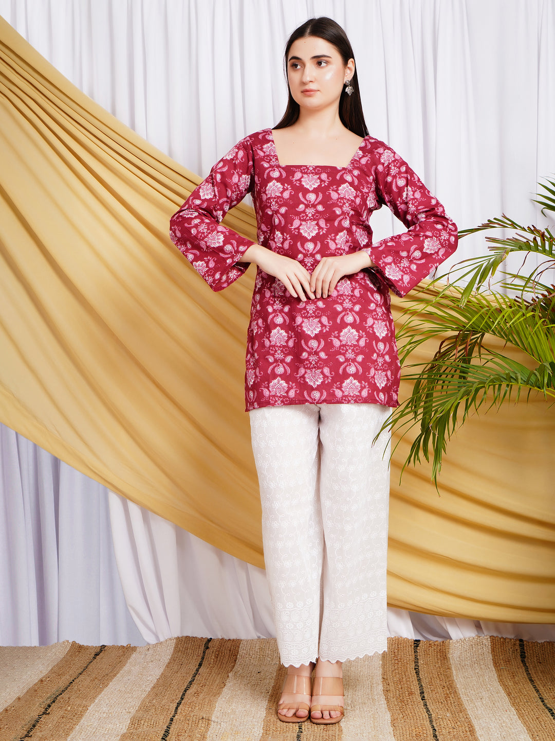 Kumkum Block Print Pure Cotton Kurti